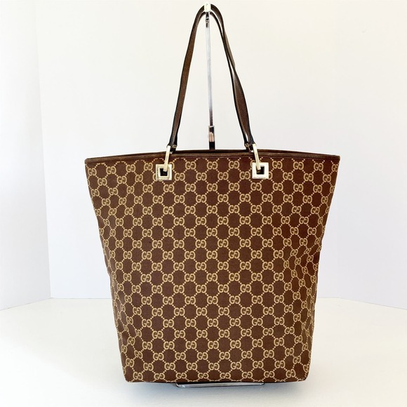 Gucci Handbags - GUCCI GG Canvas VintageTote Shoulder Bag